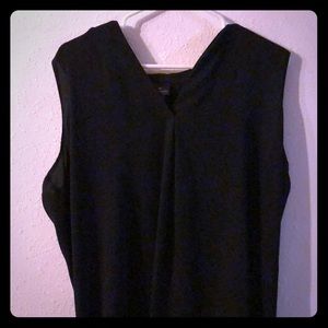 Black sleeveless V neck